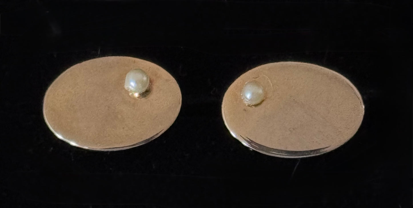 Vintage Cuff Links - Gold