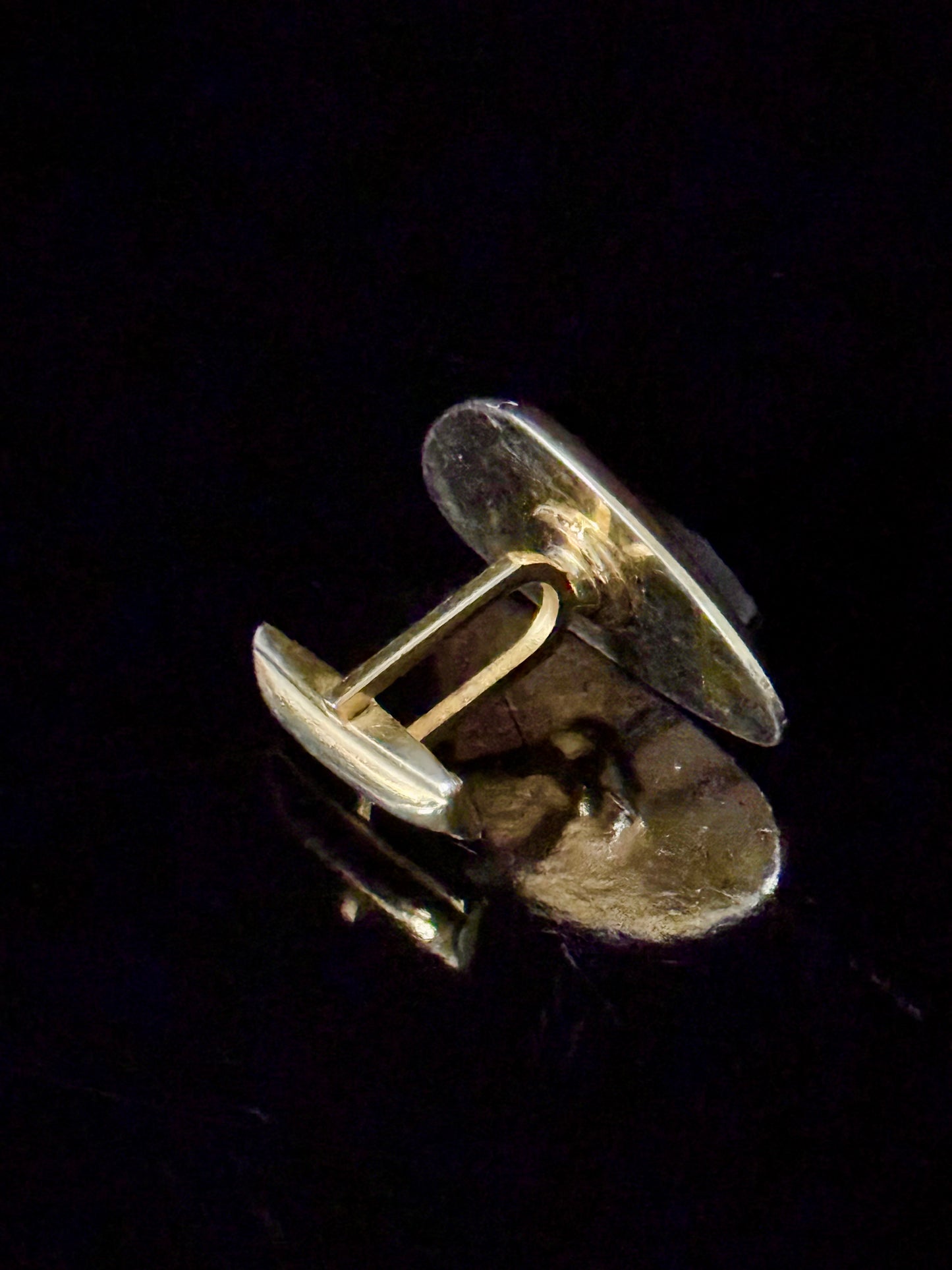 Vintage Cuff Links - Gold and Black