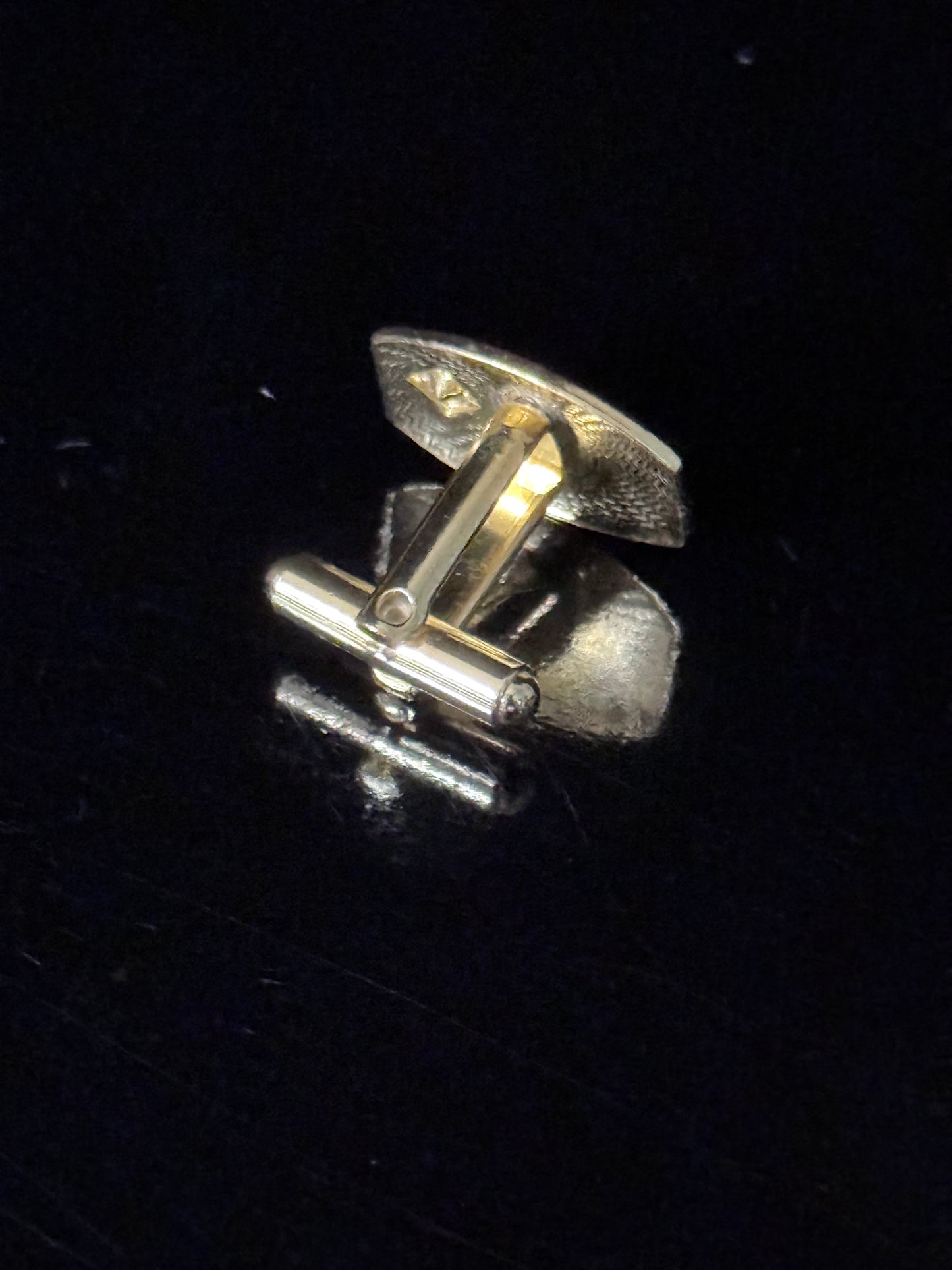 Vintage Cuff Links - Gold and CZ