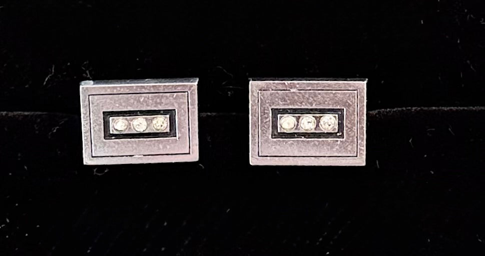 Vintage Cuff Links - Stainless Steel