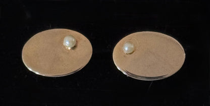 Vintage Cuff Links - Gold