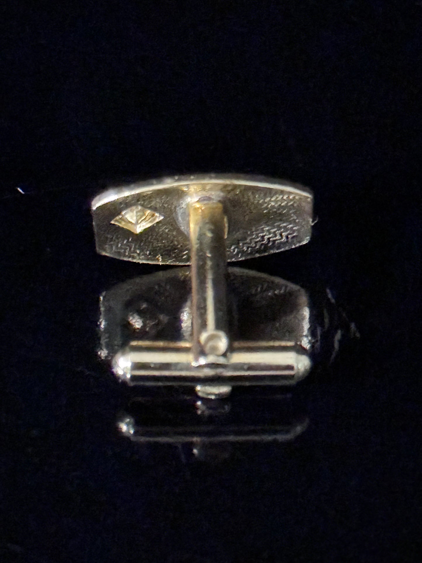Vintage Cuff Links - Gold and CZ