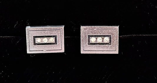 Vintage Cuff Links - Stainless Steel